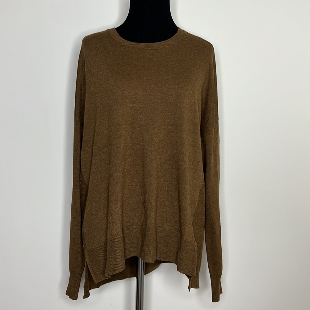ELLIOTT LAUREN Brown Crewneck Sweater M